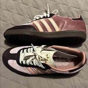 Adidas Samba Women's Two-Tone Sneakers in Pink and Purple